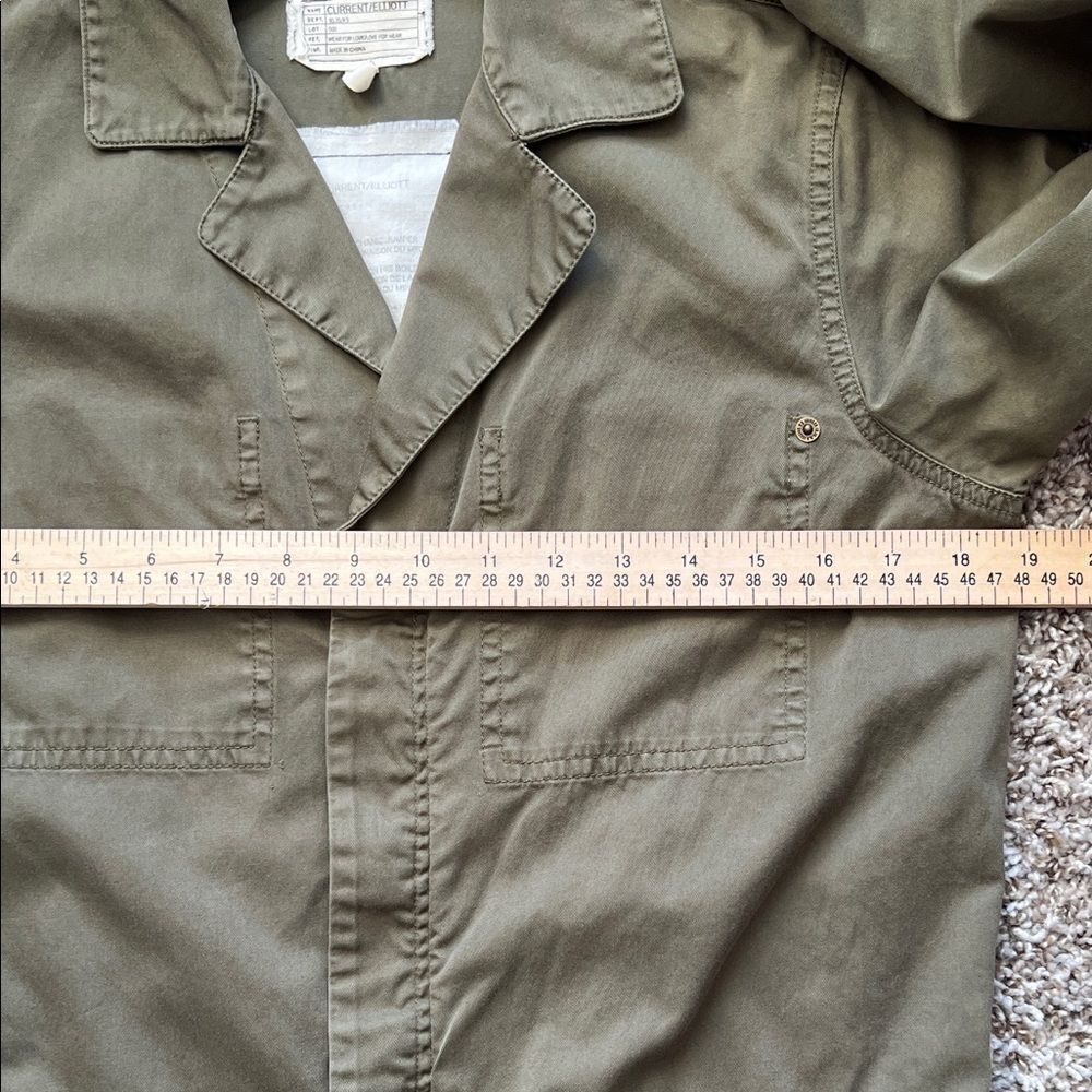 Like New! Current/Elliott The Mechanic Cotton Twill Jumpsuit Army Green Size 1 - Picture 14 of 15